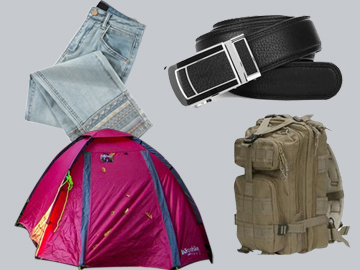 露營房、背包、帆布等